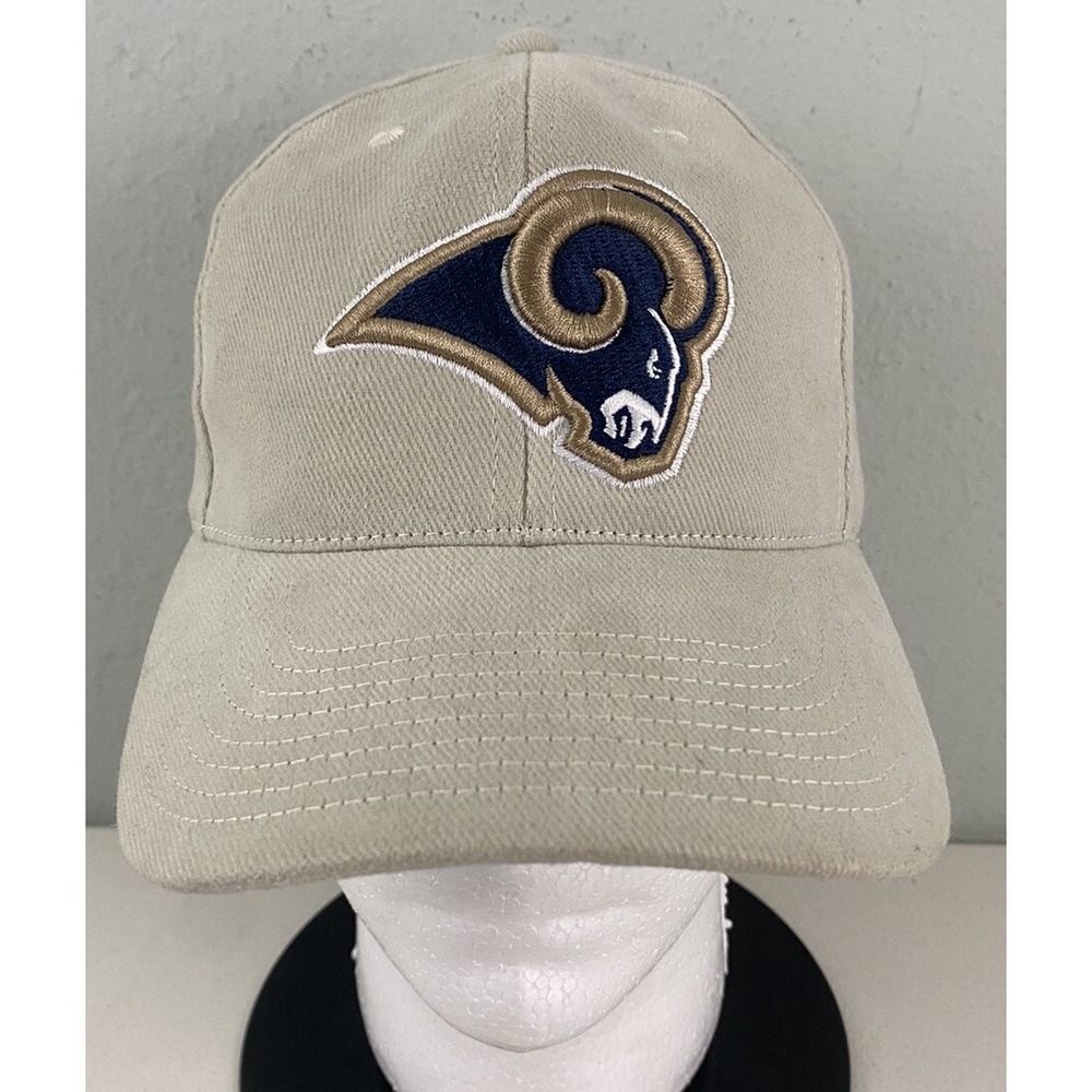 Los Angeles Rams Adjustable NFL Hat Cap Football Tan Khaki Cotton OSFA